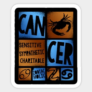 Zodiac CANCER Graffiti Box Series Sticker